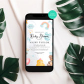 Niedliche Teddy Bear Baby Dusche Einladung