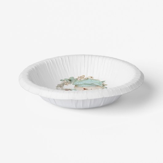 Niedliche Teddy Bear Baby Dusche für Jungen Pappteller (Gewinkelt)