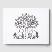 Niedliche Teddy Bear Baby Dusche Gästebuch (Rückseite)