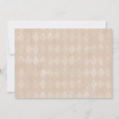 Niedliche Teddy Bear Baby Dusche | Neutrale Raute (Rückseite)