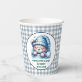 Niedliche Teddy Bear Baby Dusche Pappbecher (Rückseite)