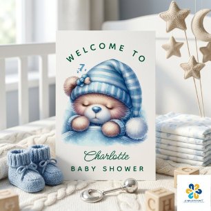 Niedliche Teddy Bear Baby Dusche Poster