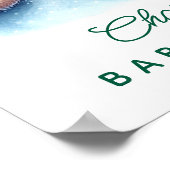 Niedliche Teddy Bear Baby Dusche Poster (Ecke)