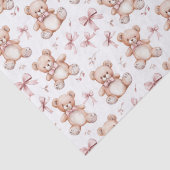 Niedliche Teddy Bear & Baby Dusche Seidenpapier (Detail)