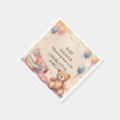 Niedliche Teddy Bear Baby Dusche Serviette (Ecke)