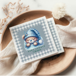 Niedliche Teddy Bear Baby Dusche Serviette