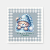 Niedliche Teddy Bear Baby Dusche Serviette (Vorderseite)