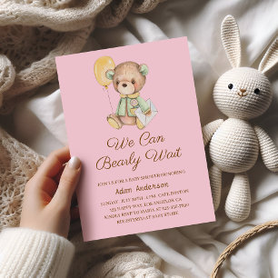 Niedliche Teddy Bear Baby Dusche - wir können früh Einladung