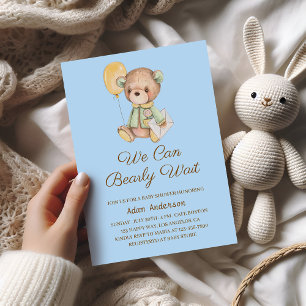 Niedliche Teddy Bear Baby Dusche - wir können früh Einladung