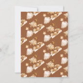 Niedliche Teddy Bear Baby Shower Einladungen (Rückseite)