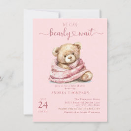 Niedliche Teddy Bear Baby Shower Einladungen