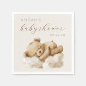 Niedliche Teddy Bear Babydusche Serviette (Vorderseite)