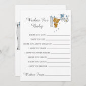 Niedliche Teddy Bear Bear Kleidung Line wünscht Ba (Vorne/Hinten)