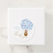 Niedliche Teddy Bear Blue Balloons Vielen Dank Geschenkanhänger (Beispiel)