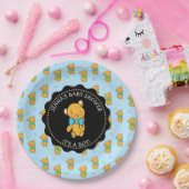 Niedliche Teddy Bear Boy's Baby Dusche Pappteller (Party)