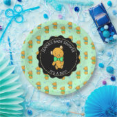 Niedliche Teddy Bear Boy's Baby Dusche Pappteller (Party)