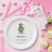 Niedliche Teddy Bear Fisherman Oh Boy Baby Shooter Pappteller (Party)