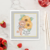Niedliche Teddy Bear Sonnenblumendusche Serviette (Beispiel)
