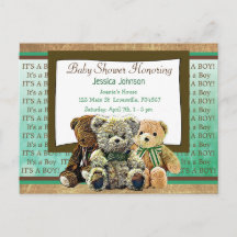 Niedliche Teddy Bear Themed Boy's Baby Shower
