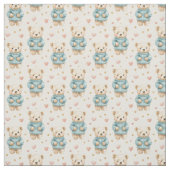 Niedliche Teddy Bears in Blue Sweaters Stoff (Muster)