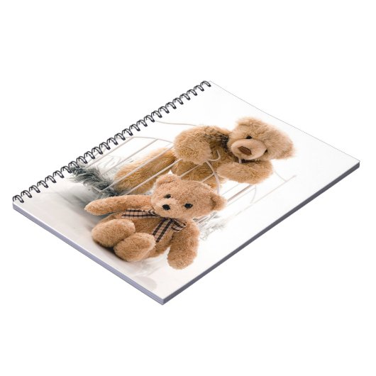 Niedliche Teddy Bears Notizblock (Linke Seite)