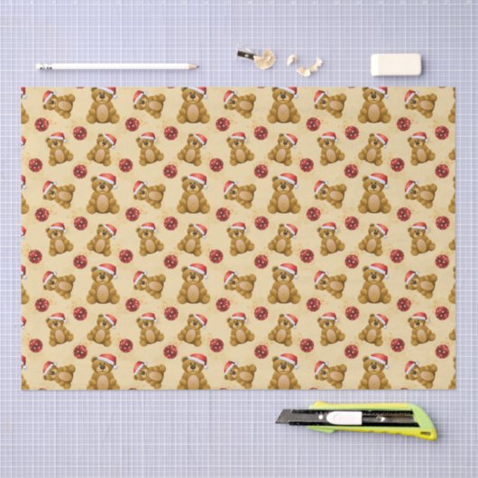 Niedliche Teddy Bears Seidenpapier (Handwerk)