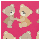 Niedliche Teddy Bears Stoff (Nahaufnahme)