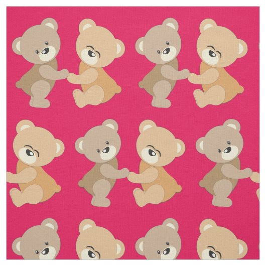Niedliche Teddy Bears Stoff (Muster)
