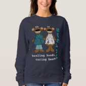 Niedliche Teddy Bears Sweatshirt für Krankenschwes (Vorderseite)