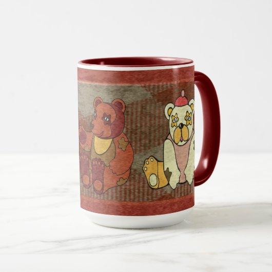 Niedliche Teddy Bears Tasse (VorderseiteRechts)