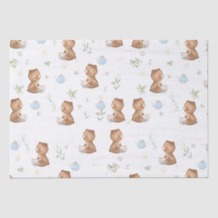 Niedliche Teddy Bears Tea Party Tee für zwei Jahrz Seidenpapier