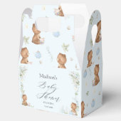 Niedliche Teddy Bears Twins Baby Dusche Hoch Tee P Geschenkschachtel (Geöffnet)