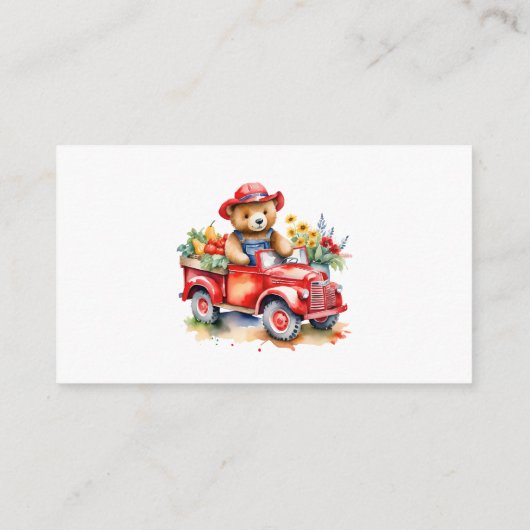 Niedliche Teddy-Bücher für Babybetten Begleitkarte (Rückseite)