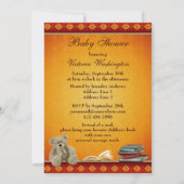 Niedliche Teddy-neutrale Person holen eine Einladung (Rückseite)