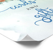 Niedliche Teddybär Blumenkarten und Geschenke Poster (Ecke)