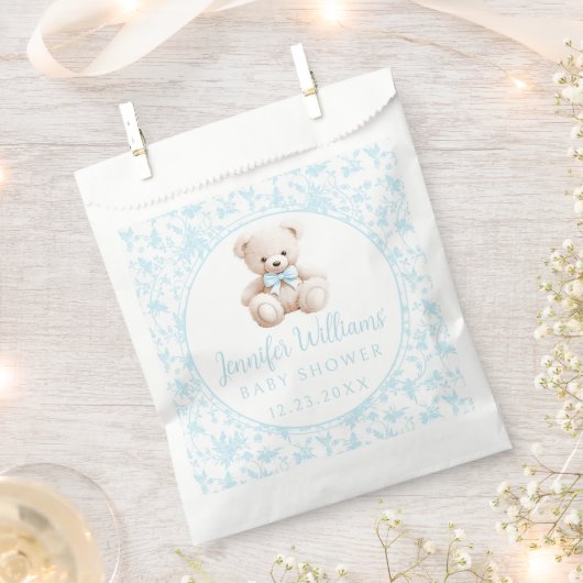 Niedliche Teddybär Boho Babydusche Geschenktütchen (Ausgeschnitten)