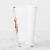 Niedliche Teddybär-Hochzeit Glas (Links)