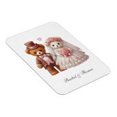 Niedliche Teddybär-Hochzeit Magnet (Rechte Seite)