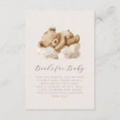 Niedliche Teddybären-Bücher für Kinder Begleitkarte (Vorderseite)