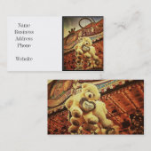 Niedliche Teddybären im Karneval Visitenkarte (Vorne/Hinten)