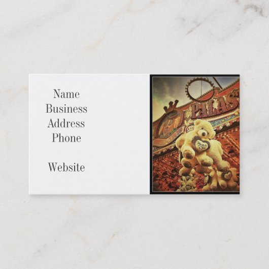 Niedliche Teddybären im Karneval Visitenkarte (Vorderseite)