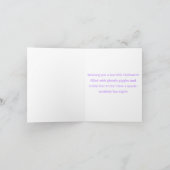 Niedliche Teddybären mit Aquarellfarbe Happy Hallo Karte (Innenseite)