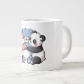 Niedliche Teddybären mit Panda Jumbo-Tasse (Vorderseite Rechts)