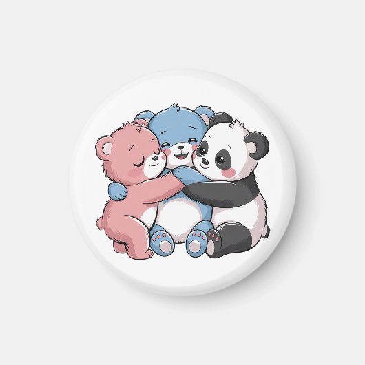 Niedliche Teddybären mit Panda Magnet (Vorne)