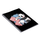 Niedliche Teddybären mit Panda Notizblock (Rechte Seite)