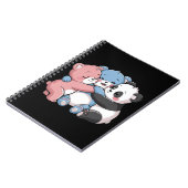 Niedliche Teddybären mit Panda Notizblock (Linke Seite)