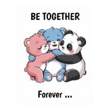 Niedliche Teddybären mit Panda