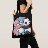 Niedliche Teddybären mit Panda Tasche (Von Nahem)