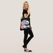 Niedliche Teddybären mit Panda Tasche (Am Model)