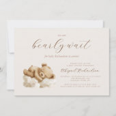 Niedliche Teddybärendusche Einladung (Vorderseite)